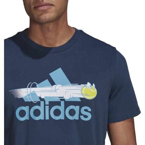 Adidas Men's T-Shirt M Ss Cat Tee Blue GN8059