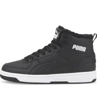 Puma Rebound Joy Fur Black shoes for teens 375477 01