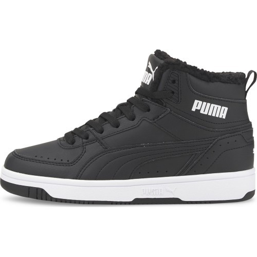 Puma Rebound Joy Fur Black shoes for teens 375477 01
