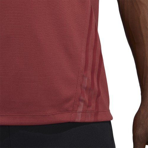 Adidas Aero 3s Tee Men's T-Shirt Red