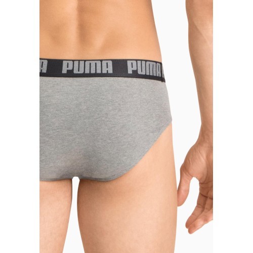 Puma Apatiniai Vyrams Basic Brief Black Grey 889100 19