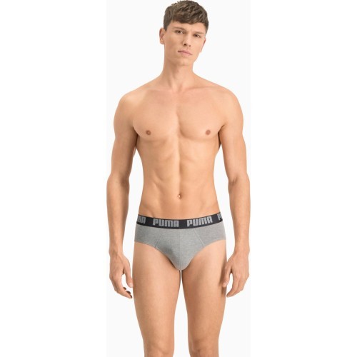 Puma Apatiniai Vyrams Basic Brief Black Grey 889100 19