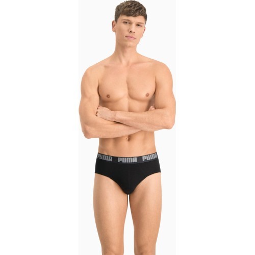 Puma Basic Brief Men's Underwear Black Grey 889100 19