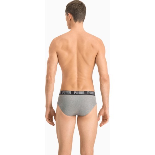 Мужские трусы Puma Basic Brief Black Grey 889100 19