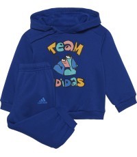 Adidas I Over Jog FL Kids' Tracksuit Blue HF1973