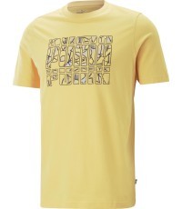 Puma Graphics Summer Tee men's t-shirt, yellow, 674482 40