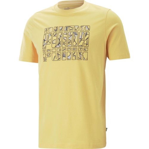 Мужская футболка Puma Graphics Summer Tee, жёлтая, 674482 40