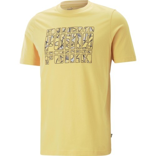 Puma Marškinėliai Vyrams Graphics Summer Tee Yellow 674482 40