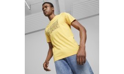 Puma Graphics Summer Tee men's t-shirt, yellow, 674482 40
