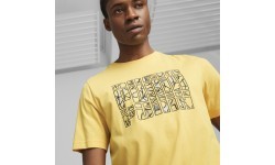 Мужская футболка Puma Graphics Summer Tee, жёлтая, 674482 40