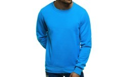 J.Style Men's Fleece Sweatshirt Blue 2001-17