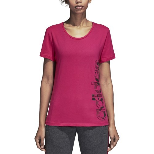 Adidas Palaidinė Aop Linear Tee Real Magenta DJ1626