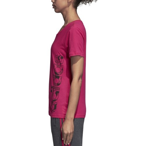 Adidas Palaidinė Aop Linear Tee Real Magenta DJ1626