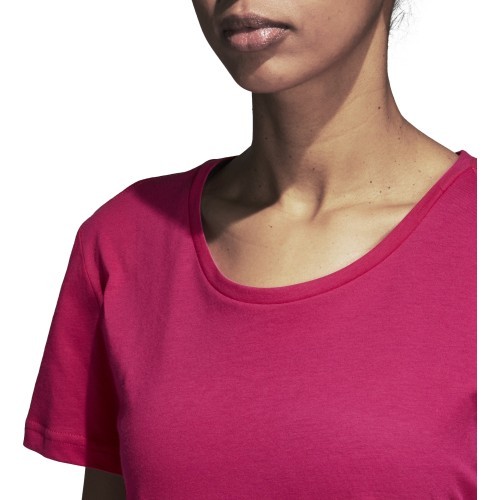 Женская футболка Adidas Aop Linear Tee, Real Magenta DJ1626