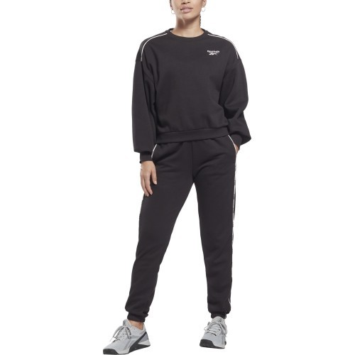 Спортивный костюм женский Reebok Piping Pack черный HB2338
