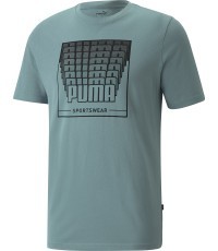 Puma мужская футболка Wording Grap Green 848564 50