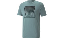 Puma мужская футболка Wording Grap Green 848564 50