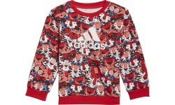 Детский спортивный костюм Adidas I Aop Jog Ft, Grey/Red HF1970
