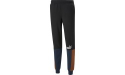 Puma Men's Sweatpants Ess+ Block Black Blue Orange 849037 71