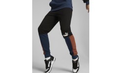 Puma Men's Sweatpants Ess+ Block Black Blue Orange 849037 71