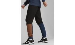 Puma Men's Sweatpants Ess+ Block Black Blue Orange 849037 71