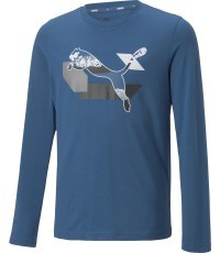 Puma Alpha Longsleeve Tee Junior Blue 670103 17