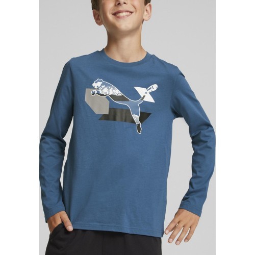 Puma Alpha Longsleeve Tee Junior Blue 670103 17