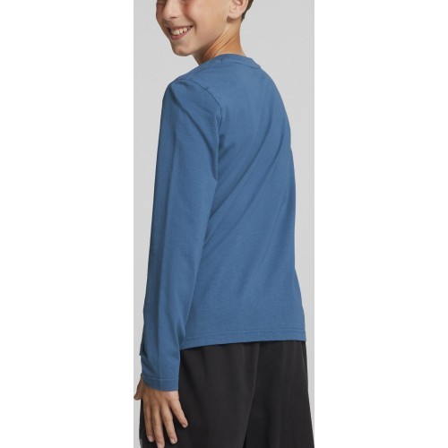 Puma футболка подростковая Alpha Longsleeve Tee синяя 670103 17