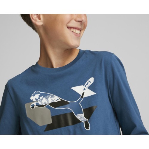 Puma Alpha Longsleeve Tee Junior Blue 670103 17
