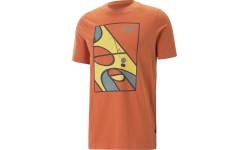 Мужская футболка Puma Graphics Court Tee Chili Orange 674481 94