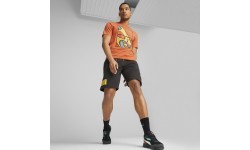 Puma Graphics Court Tee Men's T-Shirt Chili Orange 674481 94