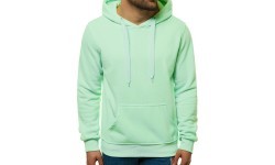 Мужская флисовая толстовка J.Style, мятная, 68B2009-61