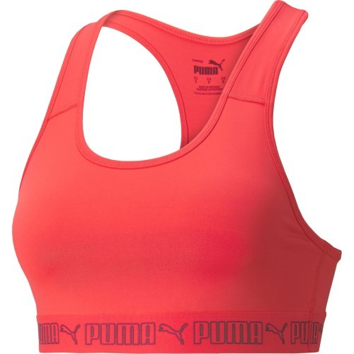 Puma Mid Impact Elastic Women's Sports Bra Red 520302 34