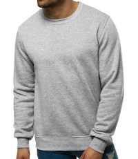 J.Style Men's Sweatshirt Fleece Light Grey 68B2001-2