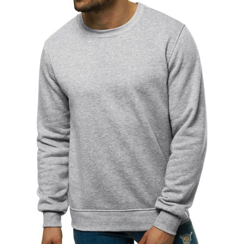 J.Style Men's Sweatshirt Fleece Light Grey 68B2001-2