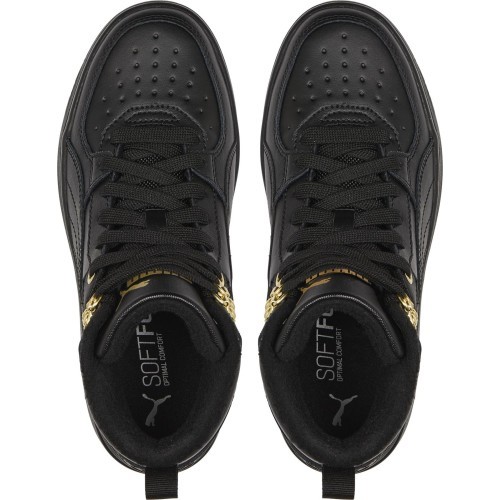 Puma Rebound Rugged Jr Junior Shoes Black 388243 01