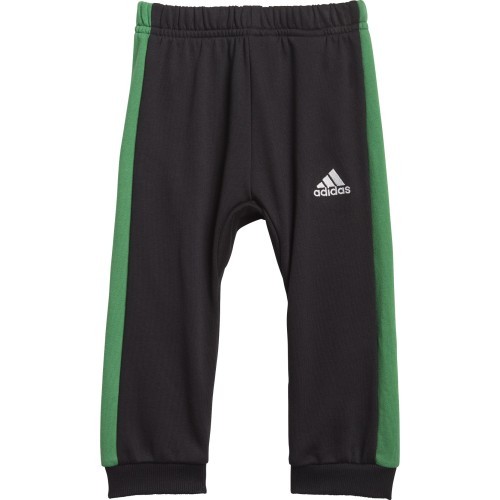 Спортивный костюм детский Adidas I Bold 49 Set чёрный/зелёный GM8945