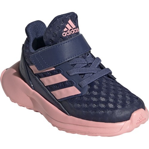 Кроссовки для девочек Adidas RapidaRun EL I, сине-розовые EF9279