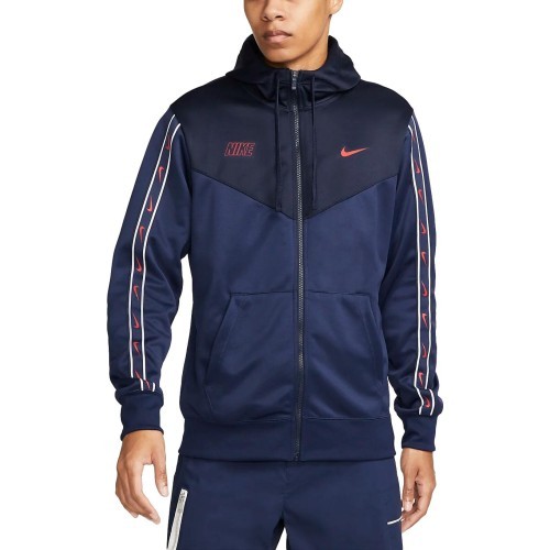 Мужская толстовка Nike M NSW Repeat SW PK FZ Hoody Navy DX2025 410