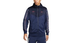 Nike Men's Sweatshirt M NSW Repeat SW PK FZ Hoody Navy DX2025 410