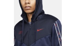 Nike Men's Sweatshirt M NSW Repeat SW PK FZ Hoody Navy DX2025 410
