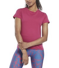 Reebok Wor Comm Cotton Tee Women's Top Pink HI6913
