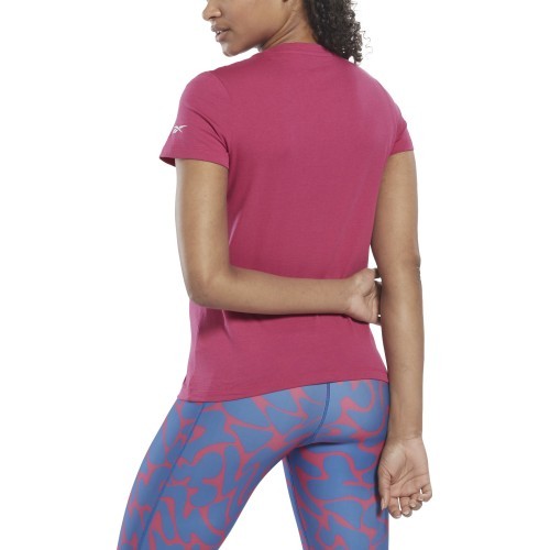 Reebok Wor Comm Cotton Tee Women's Top Pink HI6913