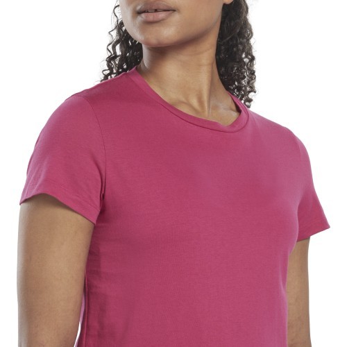 Reebok Wor Comm Cotton Tee Women's Top Pink HI6913