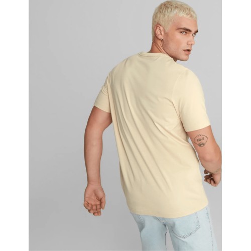 Puma Cotton Men's T-Shirt Ess Logo Tee Cream 586667 85