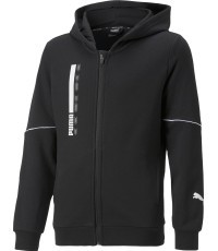 Puma Džemperis Paaugliams Active Sports Full-Zip Hoodie Black 670075 01