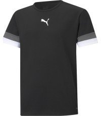 Подростковая футболка Puma TeamRise Jersey, чёрная 704938 03