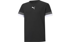 Подростковая футболка Puma TeamRise Jersey, чёрная 704938 03