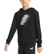 Puma Power Logo Hoodie for Teens, Black 847297 01