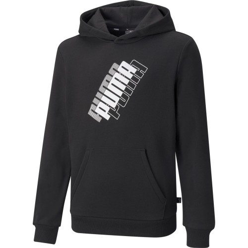 Толстовка с капюшоном Puma Power Logo для подростков, чёрная 847297 01